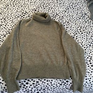 Green high neck color sweater from H&M size XS